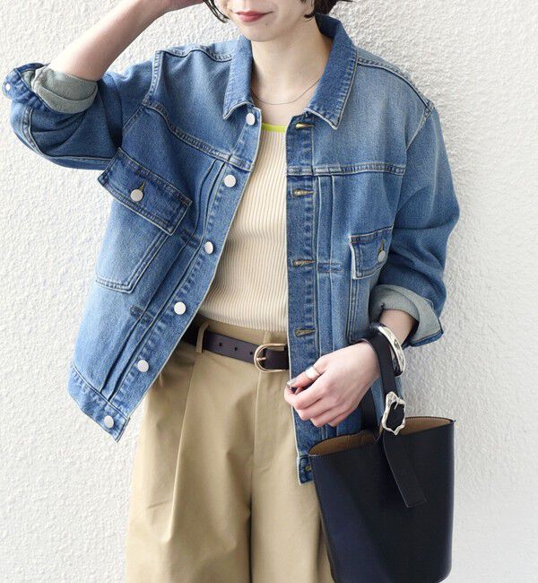 SHIPS Colors 「SHIPS Colors:〈洗濯機可能〉アマヨリ デニム ジャケット◇」|デニムジャケット|ライトブルー