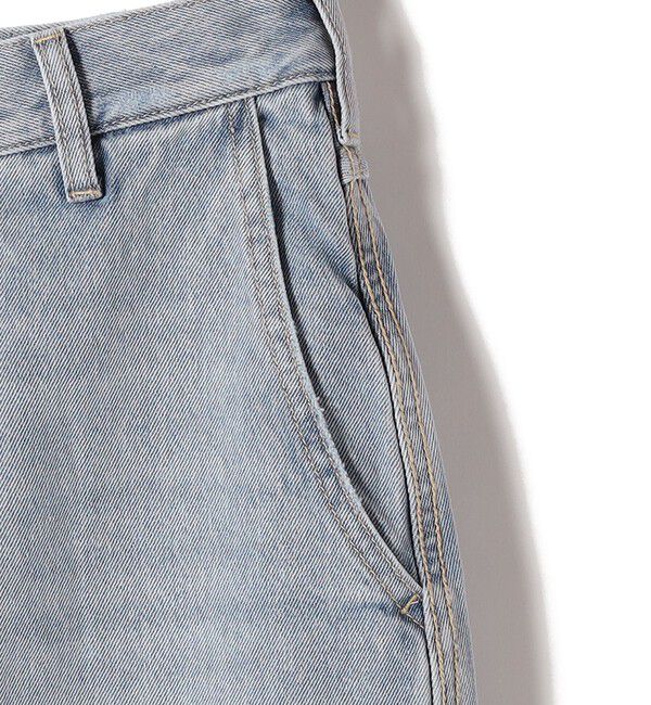 SHIPS for women「SHIPS Primary Navy Label:ブリーチ 5ポケット デニム スカート」|スカート|