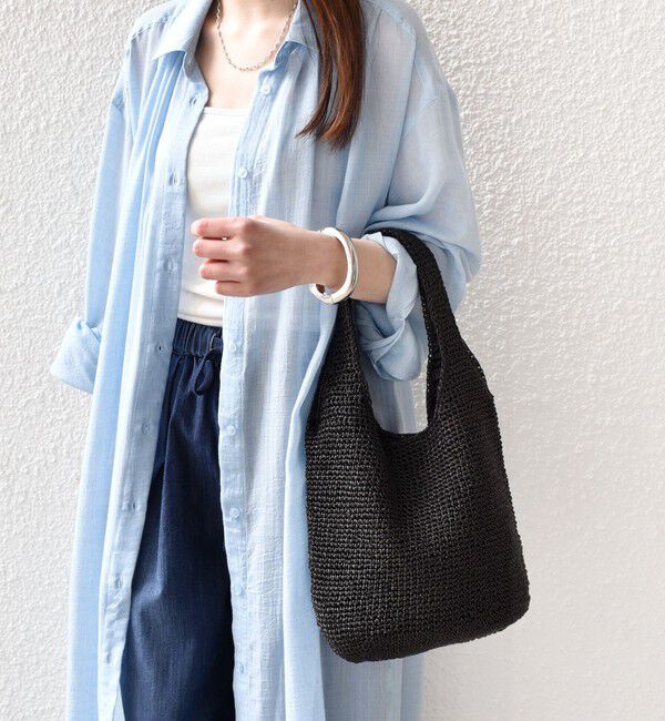 SHIPS Colors 「SHIPS Colors:メタリック コード トートバッグ◇」|かごバッグ|