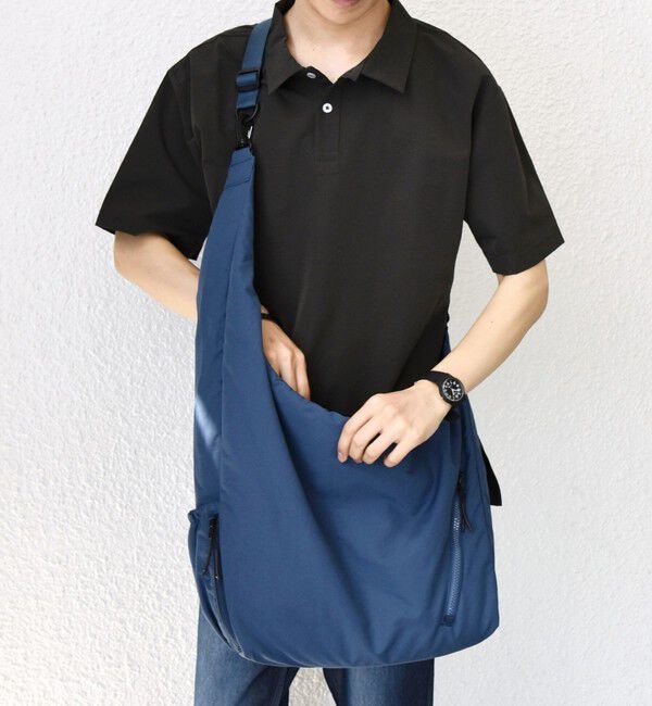 SHIPS any「SHIPS any: コットン/ナイロン 2WAY ポケット ショルダー バッグ◇」|ショルダー・メッセンジャー|ブルー