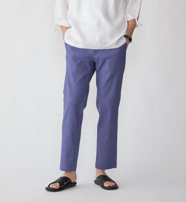 SHIPS「SHIPS: サフィラン リネン イージー パンツ」|チノ|