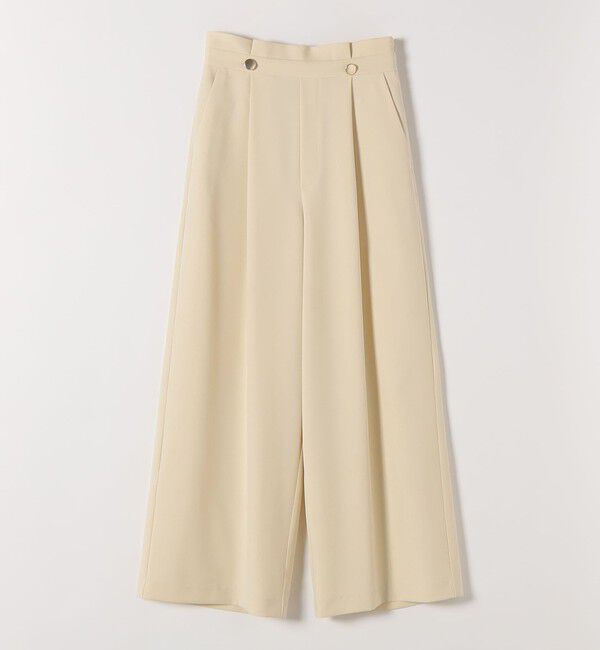 quaranciel「quaranciel:〈洗濯機可能〉ゴールドボタン ハイウエスト ワイド パンツ」|その他|