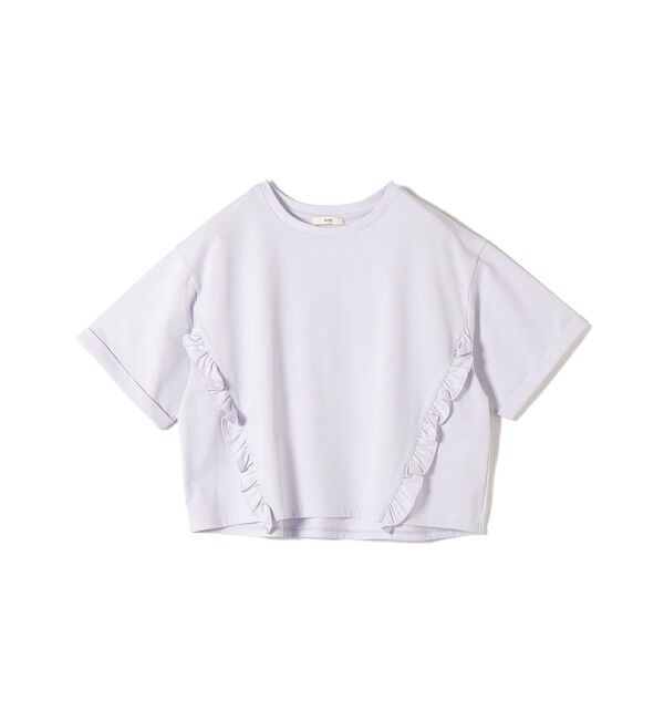 SHIPS for women「【WEB限定】〈接触冷感〉オーガニック コットン フリル TEE」|Tシャツ・カットソー|