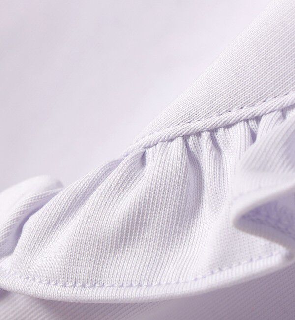 SHIPS for women「【WEB限定】〈接触冷感〉オーガニック コットン フリル TEE」|Tシャツ・カットソー|