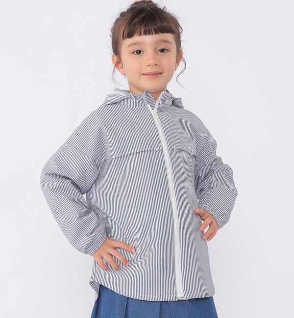 SHIPS KIDS「SHIPS KIDS:100～130cm /〈UVカット/吸水速乾〉ドライタッチ パーカ」|パーカー|