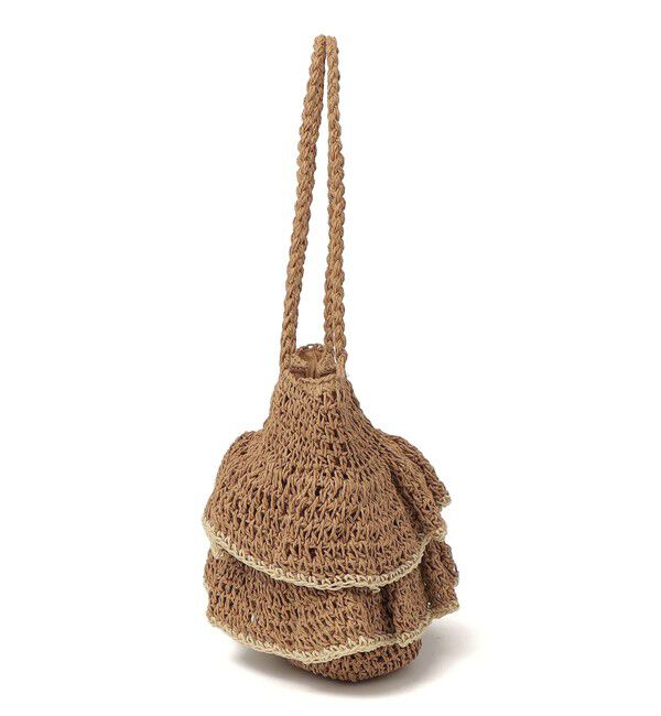 SHIPS Colors 「《予約》SHIPS Colors:ペーパー フリル トート◆」|かごバッグ|