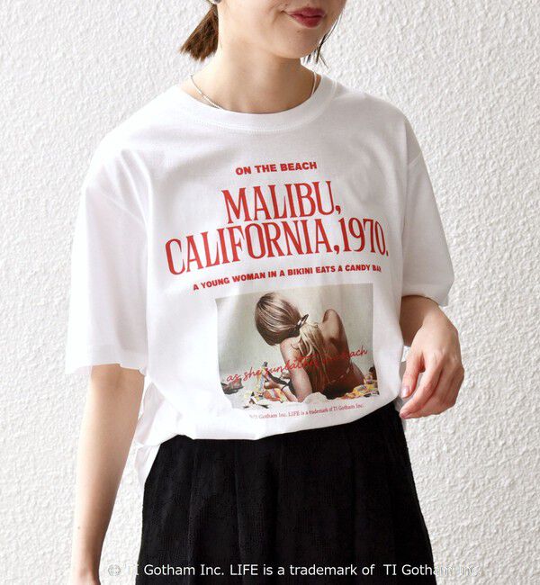 SHIPS any「《予約》【SHIPS any別注】GOOD ROCK SPEED:〈洗濯機可能〉LPC ロゴ プリント TEE」|Tシャツ・カットソー|