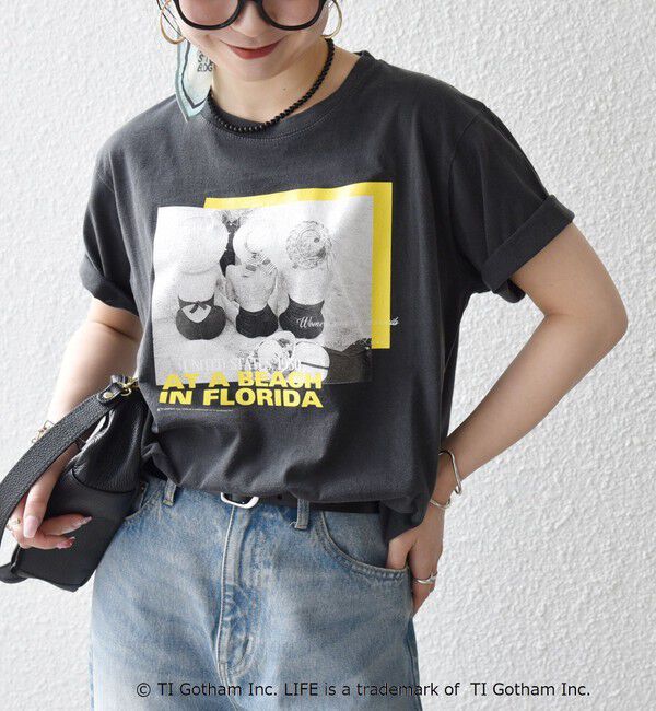 SHIPS any「《予約》【SHIPS any別注】GOOD ROCK SPEED:〈洗濯機可能〉LPC ロゴ プリント TEE」|Tシャツ・カットソー|