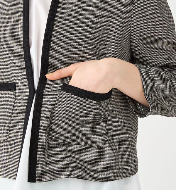 Ballsey「カラミ ノーカラージャケット」|ノーカラージャケット|