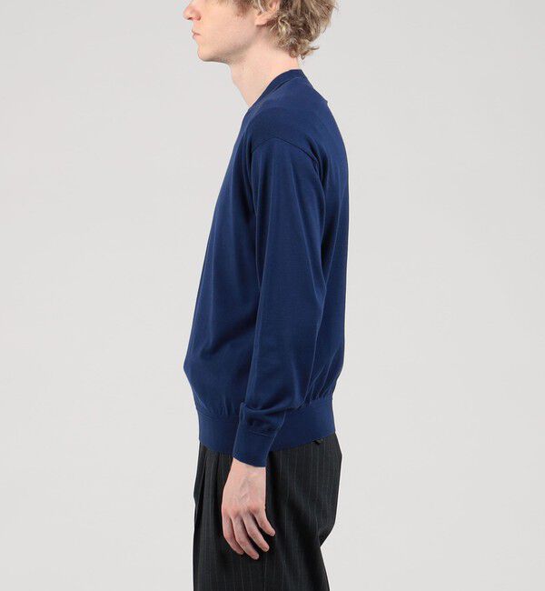 TOMORROWLAND MENS「TOMORROWLAND tricot ギザコットン クルーネックプルオーバー」|ニット・セーター|