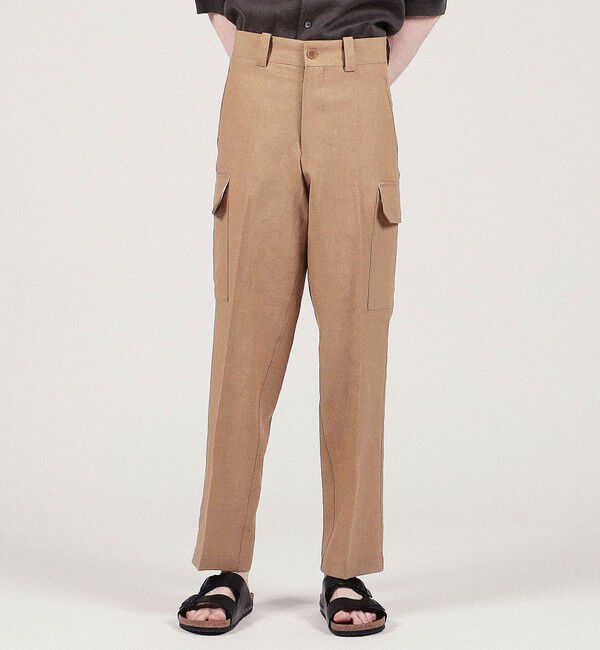 TOMORROWLAND MENS「60リネン カーゴパンツ」|カーゴ|