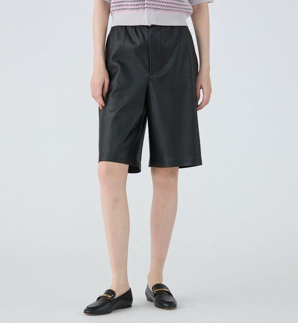 MACPHEE「レザーライク ハーフパンツ」|その他|