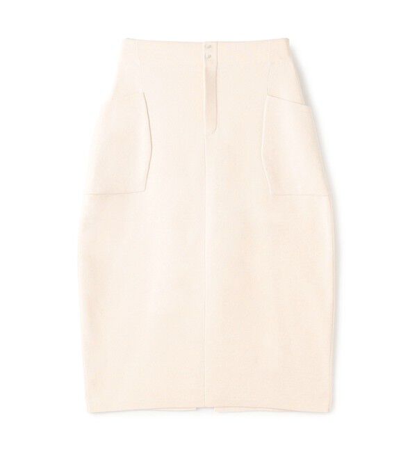 GALERIE VIE「ミラノリブ コクーンミディスカート」|スカート|41 ライトベージュ