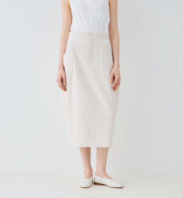 GALERIE VIE「ミラノリブ コクーンミディスカート」|スカート|