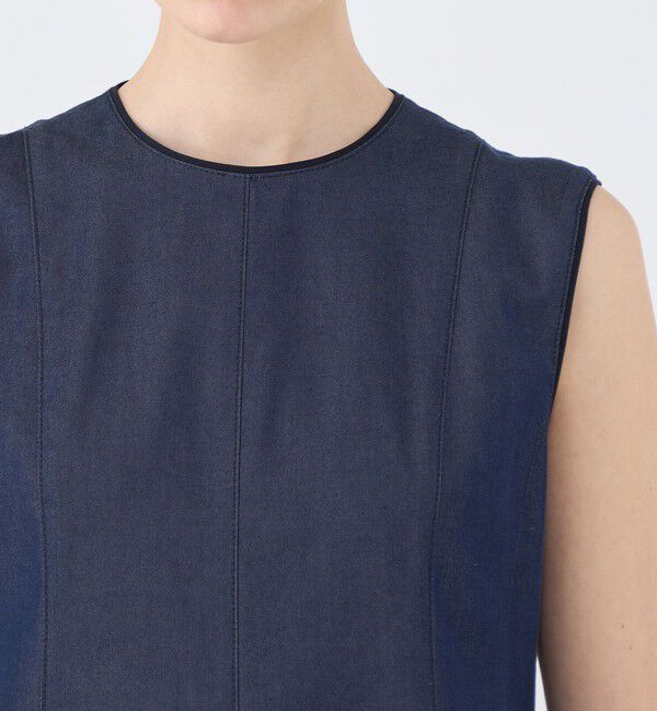 TOMORROWLAND collection「コットンシルクデニム プリンセスドレス」|ワンピース|