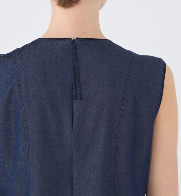 TOMORROWLAND collection「コットンシルクデニム プリンセスドレス」|ワンピース|