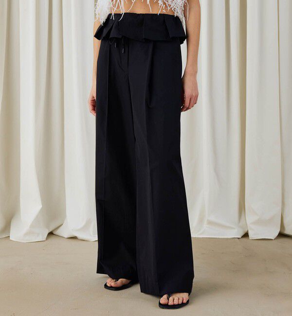 DES PRES「コットンタイプライターフレアパンツ」|チノ|