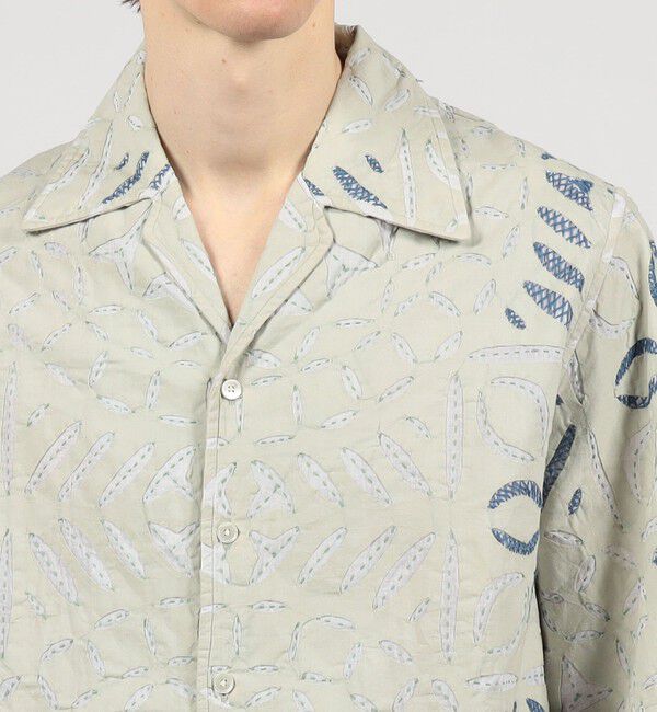 TOMORROWLAND MENS「コットン エンブロイダリー オープンカラーシャツ」|シャツ・ブラウス|