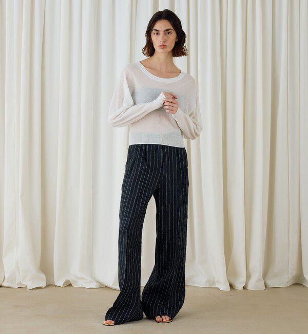 DES PRES「ヘンプツイルストライプワイドパンツ」|その他|