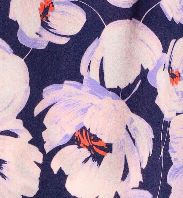 Ballsey「フェザリーフラワープリント ボウタイブラウス」|シャツ・ブラウス|