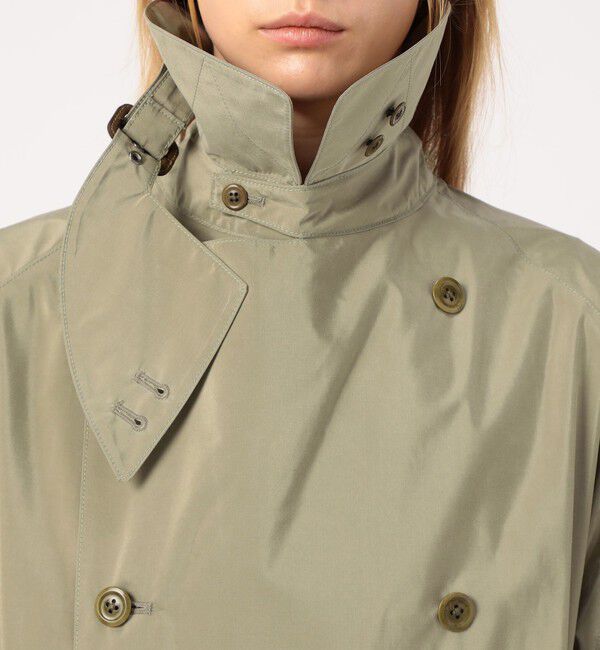 TOMORROWLAND GOODS「HAVERSACK Silkcoating ラグラントレンチコート」|トレンチコート|