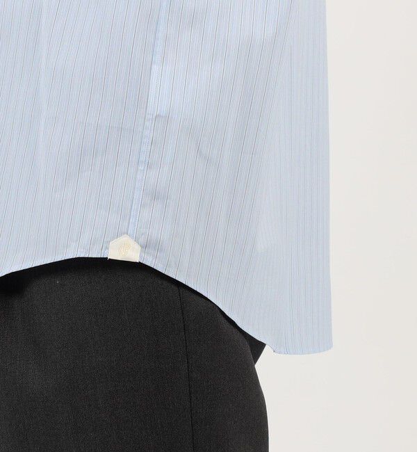 TOMORROWLAND MENS「コットンストライプ オープンカラー ロングスリーブシャツ CANCLINI」|シャツ・ブラウス|