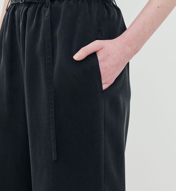 DES PRES「フィブリルキュプラポリ ロングベルデッドギャザーパンツ」|その他|