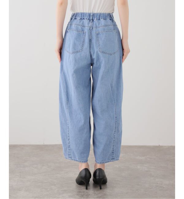  「ライトデニムバレルデニムパンツ」|デニム|