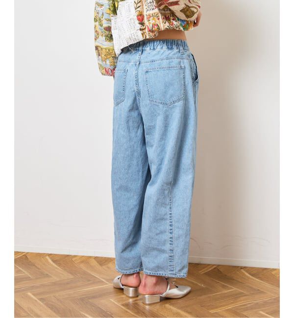 「ライトデニムバレルデニムパンツ」|デニム|