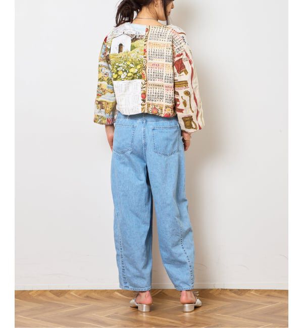  「ライトデニムバレルデニムパンツ」|デニム|