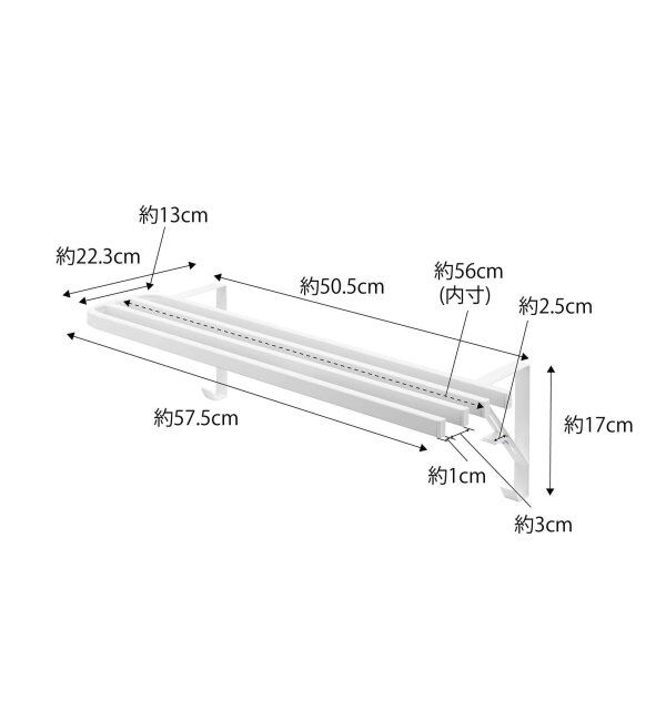 journal standard Furniture「《WEB限定》【tower/タワー】浴室扉タオル掛け上 バスタオルハンガー」|トイレタリー・ランドリーグッズ|