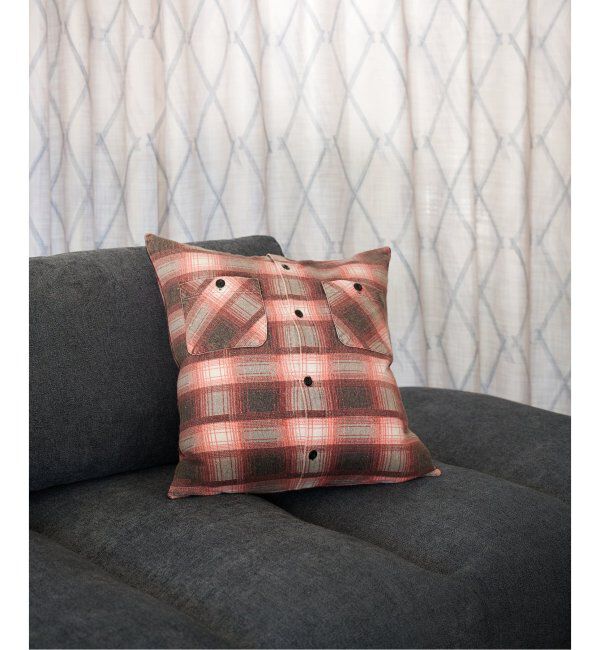 ACME「GRUNGE PT NEL CUSHION　クッションカバー45cm」|クッション・クッションカバー|レッド