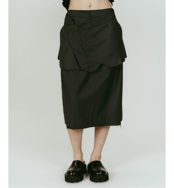 JOINT WORKS「Knuth Marf/クヌースマーフ cut layered mid length skirt」|スカート|
