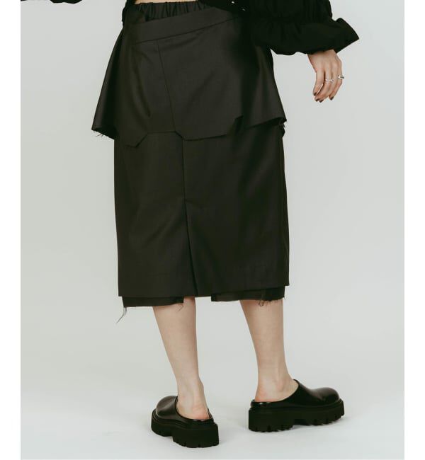 JOINT WORKS「Knuth Marf/クヌースマーフ cut layered mid length skirt」|スカート|