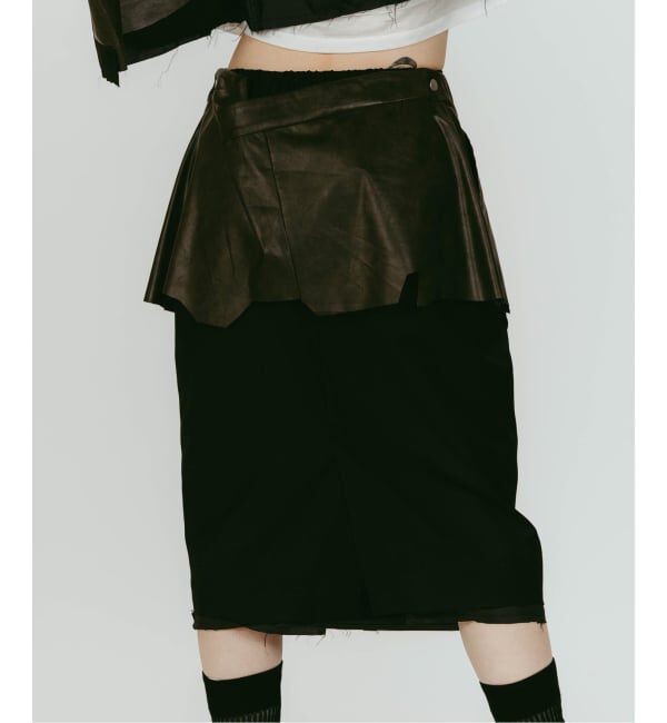 JOINT WORKS「Knuth Marf/クヌースマーフ cut layered mid length skirt」|スカート|