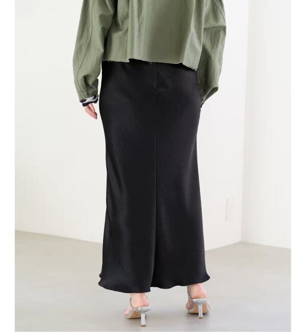IENA「《追加6》ダブルサテンスカート」|スカート|