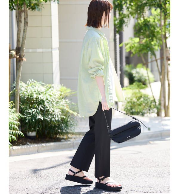 SLOBE IENA「リネンコットンレギュラーシャツ」|シャツ・ブラウス|