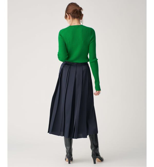 VERMEIL par iena「SLOWOOL Rib クルーネックプルオーバー」|ニット・セーター|