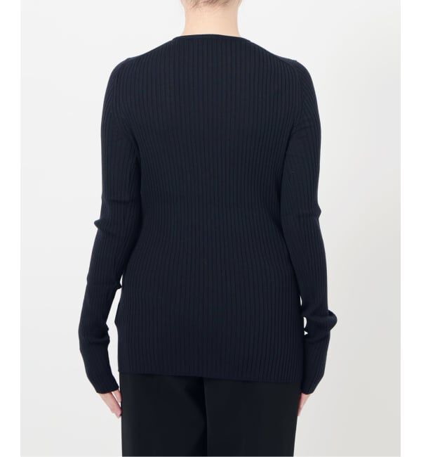 VERMEIL par iena「SLOWOOL Rib クルーネックプルオーバー」|ニット・セーター|