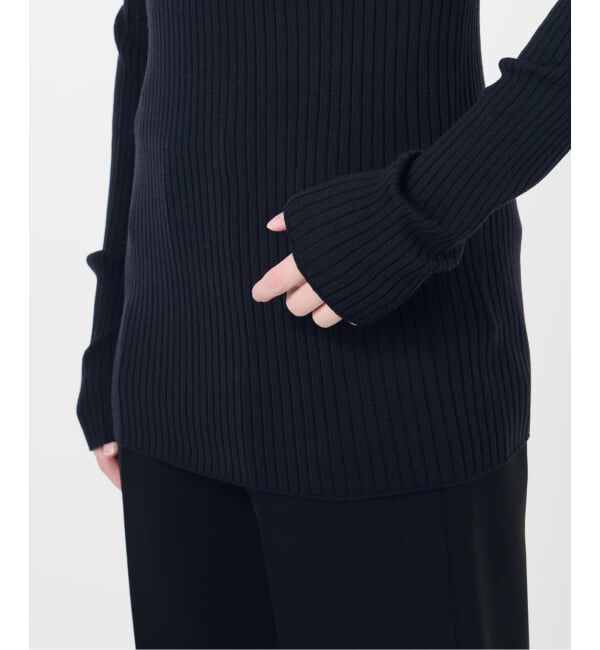 VERMEIL par iena「SLOWOOL Rib クルーネックプルオーバー」|ニット・セーター|