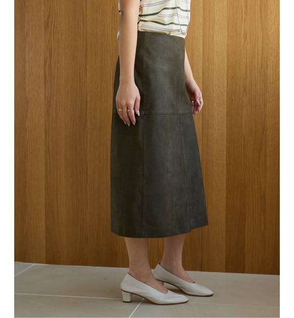 IENA LA BOUCLE「IENA LA BOUCLE GOATLEATHER スカート」|スカート|