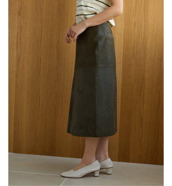 IENA LA BOUCLE「IENA LA BOUCLE GOATLEATHER スカート」|スカート|