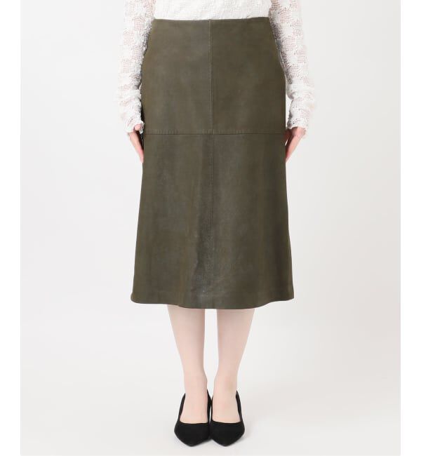 IENA LA BOUCLE「IENA LA BOUCLE GOATLEATHER スカート」|スカート|