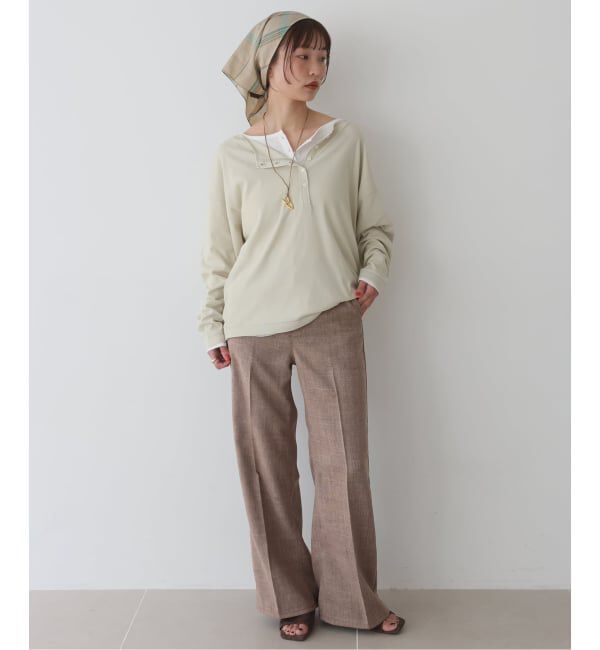 SLOBE IENA「Wrangler/ラングラー SLOBE別注 ワイドランチャー」|スラックス|