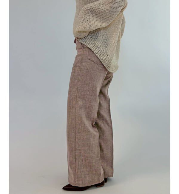 SLOBE IENA「Wrangler/ラングラー SLOBE別注 ワイドランチャー」|スラックス|