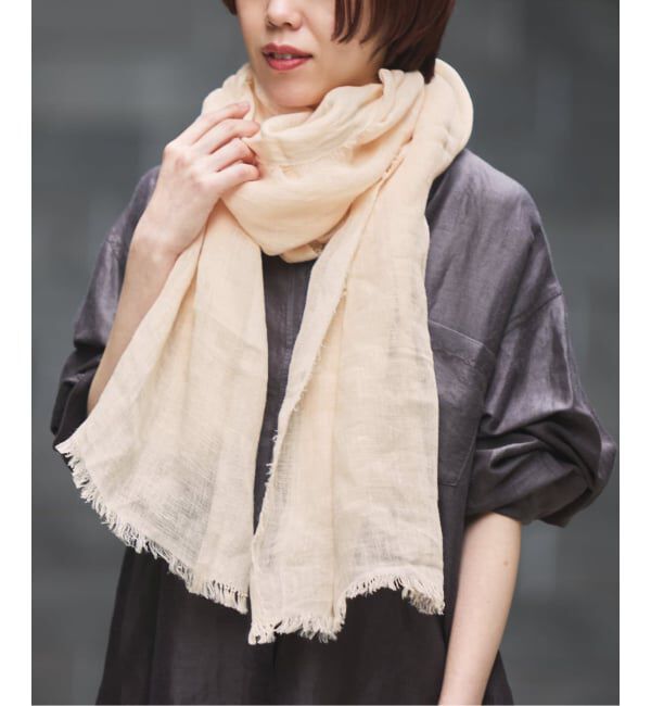 IENA「NIMNIMDUAI/ニムニムデュアイ PLAIN GAUZE STOLE ストール」|ストール|