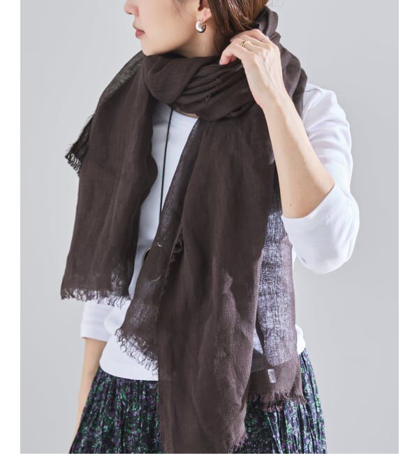 IENA「NIMNIMDUAI/ニムニムデュアイ PLAIN GAUZE STOLE ストール」|ストール|