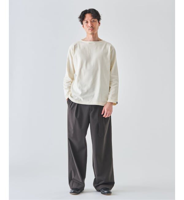 EDIFICE「LOOPWHEELER for LOWERCASE 別注 天竺ボートネック」|Tシャツ・カットソー|