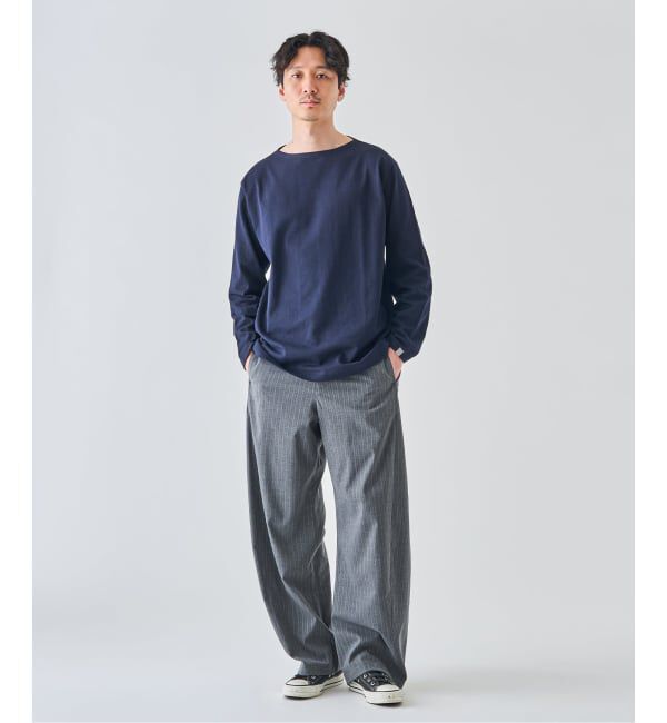 EDIFICE「LOOPWHEELER for LOWERCASE 別注 天竺ボートネック」|Tシャツ・カットソー|