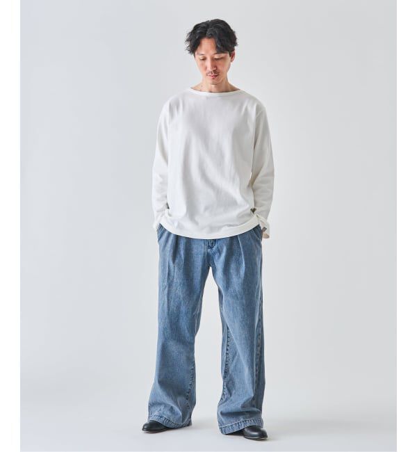 EDIFICE「LOOPWHEELER for LOWERCASE 別注 天竺ボートネック」|Tシャツ・カットソー|